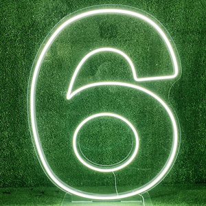 Número personalizado de fábrica de China, letrero de neón publicitario, letreros de neón LED impermeables, diseño libre, fiesta de cumpleaños, letrero de neón Led Acrílico - Product Image 3