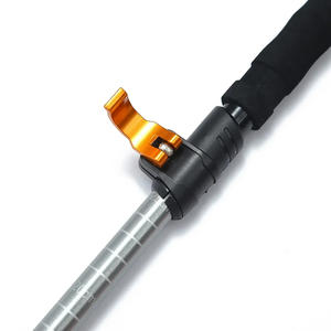 Bastón de Trekking Plegable de 5 Secciones de Aleación de Aluminio 7075A con Punta de Tungsteno, Bloqueo Rápido, Ajustable de 110-130 cm, Duradero y Portátil para Senderismo - Product Image 2