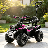 Quad électrique pour enfants HT M601-1 12V avec commande intelligente par application, musique, lumières, télécommande 2.4G, suspension sur 4 roues, en plastique