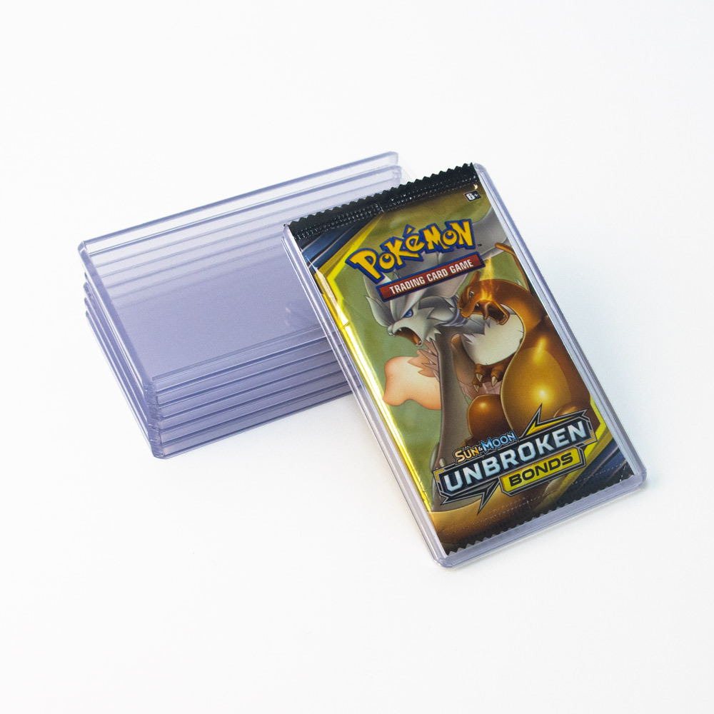 hard sleeve for pokemon cards KMC Card Barrier Clear Standard Size - Perfect Fit (K-Pop/Digim and Lucario are ready to spring into battle on this Pokmon TCG accessory that shows off a comic book Booster Pack Toploaders Sealed Promo