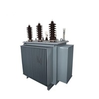 Transformador trifásico de poste para exteriores, inmerso en aceite, S11 35kV 50KVA 100KVA 11, con caja de madera