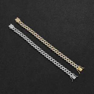 Hip Hop Cuban <b>Bracelet</b> 10mm Cuban <b>Bracelet</b> for Men Tanjing Fashion Lijing Necklace - Product Image 1