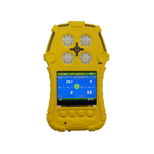 เครื่องตรวจจับก๊าซแบบพกพา LEL O2 CO H2S ตรวจจับหลายชนิด ชาร์จซ้ำได้ หน้าจอ OLED ตรวจจับแสงและการสั่นสะเทือน สีเหลือง WA - Product Image 1