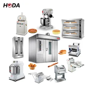 Hoda heavy duty baking shop machines industrial bakery equipment line full round bakery equipment used for sale supplies prices