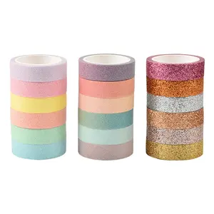 DIY Craft Glitter Washi Tape Papel Pegajoso