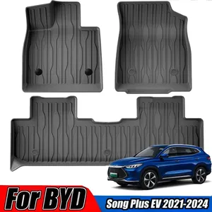 Tapis de sol 3D TPE pour BYD Song Plus EV 2021-2024, tapis de coffre, tapis de sol écologiques et spécifiques à la voiture StarNav - Product Image 1