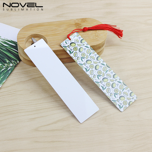 Nouvelle tendance en métal de transfert de chaleur en aluminium bricolage signet avec trou et glands colorés pour artisanat Sublimation signet vierge - Product Image 4
