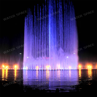 Fuente Musical Decorativa Personalizada de Fábrica, Fuente de Agua Danzante 1D 3D para Lagos Grandes, Fuente Colorida para Exteriores, Equipo de Paisajismo en Venta