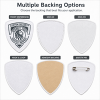 Fournisseur de badges brodés personnalisés avec emblème de lion OEM, patchs de protection pour uniformes, vestes, sacs et accessoires vestimentaires