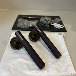 Cerradura de Puerta de Privacidad Bronce Café Latón Manija sin Llave para Baño Cerradura de Baño Individual Cerradura de Puerta de Paso Herrajes de Baño de Latón - Product Image 4