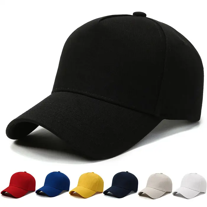 2024 Hot Selling Structured Curve Brim Breathable Mens Summer Sunshade 5 Panel Blank Woman 3d Embroidery Cap