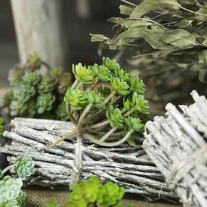 Produttore all'ingrosso 24 forcella immortali <span class=keywords><strong>semi</strong></span> di simulazione pianta succulenta decorazione di nozze <span class=keywords><strong>fiori</strong></span> artificiali - Product Image 5