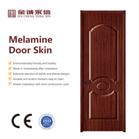 Portes intérieures en mélamine OEM ODM, portes intérieures en MDF plaqué mélamine, portes intérieures imperméables pour salon, chambre, bureau