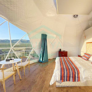 Maison transparente <span class=keywords><strong>de</strong></span> tente <span class=keywords><strong>de</strong></span> dôme géodésique d'igloo 6M <span class=keywords><strong>de</strong></span> <span class=keywords><strong>baie</strong></span> vitrée avec la porte en verre - Product Image 6