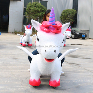 ของเล่นขี่บนสวนสนุกยูนิคอร์นสัตว์จักรกลฟังก์ชั่นปรับแต่งได้เหมาะสำหรับในร่มและกลางแจ้ง - Product Image 3