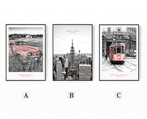 Fabricantes de ilustraciones de hotel personalizadas, pintura de pared de escena de ciudad <span class=keywords><strong>impresionista</strong></span> impermeable, imágenes impresas de paisaje para decoración de baño - Product Image 4