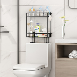 Sesame Bathroom <strong>Toilet</strong> <strong>Rack</strong> Shelf Bracket <strong>Metal</strong> Bathroom Organizer <strong>Rack</strong> Storage <strong>Toilet</strong> Top Placement Storage <strong>Rack</strong> for Showerroom - Product Image 4