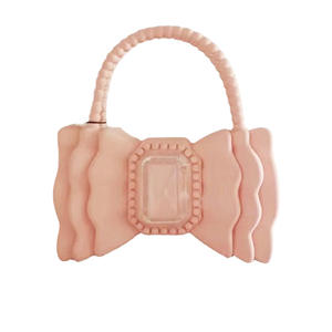 Verano mujer 2024 nuevo modelo superventas versátil canción Yanfei arco princesa estilo caramelo patrón gelatina bolso cierre de cremallera - Product Image 5
