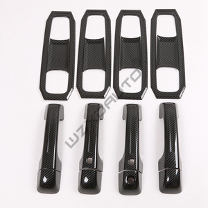Accessoires WZXD, kit extérieur en fibre de carbone ABS, couvre-poignées, couvre-miroirs pour Ram 1500 2023 - Product Image 5