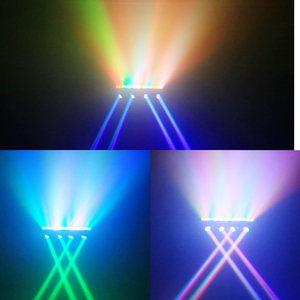 DJ đèn cherrybar t Bar gigbar 4pcs 40W RGBW di chuyển đầu + Vòng ánh sáng + RGB chùm xách tay dẫn thanh ánh sáng sân khấu với đứng - Product Image 3