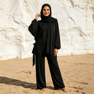 Women Burkini Muslim Swimwear 3 Piece Long Sleeve Modest Islamic Swimsuit Beach Wear OEM ODM Custom Design - Product Image 6