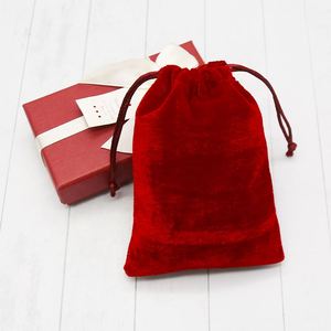 High Quality Jewellery Red Velvet <b>Pouch</b> Customized Best Jewelry Colour Velvet Bag <b>Drawstring</b> Gift <b>Pouch</b> - Product Image 6