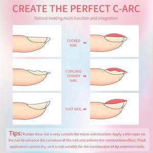 出生漂亮专业橡胶底座凝胶抛光系列套装36色专业HEMA免费15毫升橡胶底座凝胶指甲套装 - Product Image 4