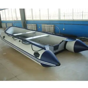 Luxury Inflatable Boat Customized Plywood Floor Inflatable Boat 2.3m Pvc Fabric Inflatable Boat