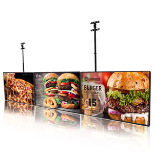 High Brightness <b>Ceiling</b> Suspended Snap Frame LED <b>Light</b> Box, Indoor Hanging Menu <b>Light</b> Sign for Coffee Shop Supermarket - Product Image 1