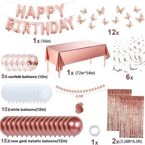 Kit di decorazioni per feste con doccia nuziale in oro rosa - Product Image 5