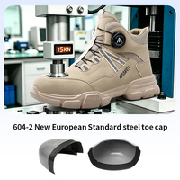 Botas de Trabajo de Seguridad EN ISO 20345 SBP para Hombre y Mujer, de Caña Alta, 6 Pulgadas, Impermeables, Ligeras, con Puntera de Acero y Microfibra
