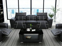 Meubles de bureau à domicile pour salon, suite en forme de L, autres canapés, canapé d'angle en cuir de luxe, ensemble de meubles de salon modernes