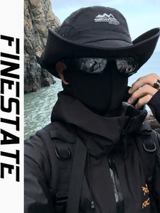 Masque de protection solaire intégral pour homme Fine State avec protège-cou, en soie glacée, idéal pour le cyclisme, la randonnée et autres activités estivales en extérieur - Product Image 3
