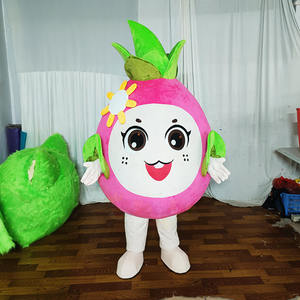 Costume de mascotte en peluche en forme de fruit en gros, sans rembourrage, <span class=keywords><strong>jouet</strong></span> en peluche en coton non rempli, costume de poupée de dessin animé Ananas Pitaya - Product Image 1