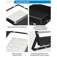 Projecteur LED SMD extérieur super lumineux 100W 200W, étanche IP65, en aluminium robuste, pour stade industriel
