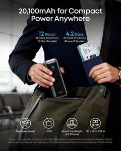 ANKER รุ่นใหม่ A110B Prime Power Bank 220W 20100mAh 3 พอร์ต ที่ชาร์จพกพา ชาร์จเร็ว สำหรับ A110B ความจุสูง 20100mAh - Product Image 2