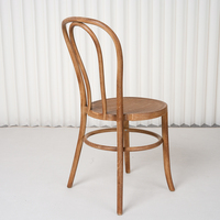 Chaises de salle à manger empilables en résine PP style Bentwood pour hôtel, design durable pour usage commercial intérieur/extérieur, fêtes, hôtels, mariages