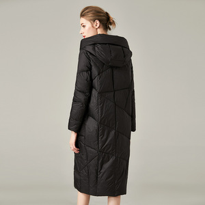 Outwear piumino invernale da donna lungo in Nylon <span class=keywords><strong>verde</strong></span> addensato con cappuccio in <span class=keywords><strong>pelliccia</strong></span> - Product Image 6