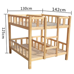 Moderno letto a castello a tre strati convertibile in legno di pino massiccio con cassetto per uso Nap asilo 1.2m età 2-6 - Product Image 3