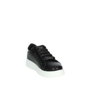 Baskets basses décontractées en cuir noir Cult Girls' Sneakers T-101 - Product Image 5