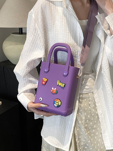 Bolso de hombro de gelatina EVA con diseño de dibujos animados, a la moda, impermeable, antisuciedad, para teléfono móvil, uso en la playa, venta al por mayor - Product Image 6