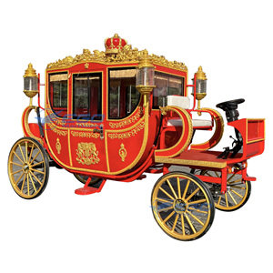 Chariot royal électrique de luxe à 4 roues pour les excursions panoramiques, en promotion pour les célébrations festives et les parcs d'attractions - Product Image 2