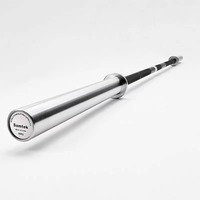 Barre d'haltérophilie olympique standard IWF 20KG 2200MM 190K PSI, barre de compétition chromée, barre de CrossFit