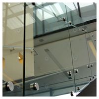 Poteau de fixation en acier inoxydable PRIMA pour balustrade en verre, antirouille, pour terrasse extérieure côtière, sécurité garantie