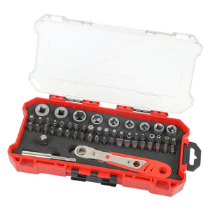 52 Piece Ratchet Wrench <b>Set</b> 1/4 In Drive Socket <b>Bits</b> With <b>Screwdrivers</b> And Drill <b>Bits</b> For Diy Repair - Product Image 1