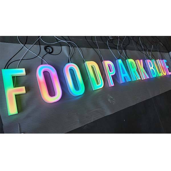 Custom Sign Led Letters Acrylic Rgb Shop Sign Multicolor LED Electronic ...