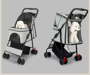 Carrito para Mascotas, Carrito para Perros y Gatos Pequeños, Ligero, Plegable, Carrito de Paseo para Mascotas al Aire Libre - Product Image 6