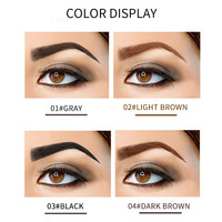 Gel Teintant Sourcils Imperméable Marque Privée Nouveau Style Gel Peel-Off pour Sourcils avec 10 Crayons à Sourcils et Stylo Coiffant en Plastique pour Maquillage des Yeux