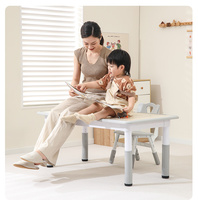 Ensemble table et chaise ergonomique, réglable, portable, écologique et sécuritaire pour enfants, idéal pour la maternelle, le dessin, les repas et l'apprentissage