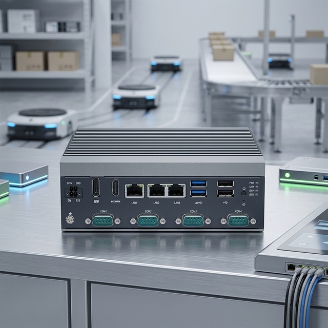 12W Low Power Fanless Industrial Mini PC Intel J6412 Mini PC Max 64GB RAM Wide Temperature Rugged IoT Gateway Computer